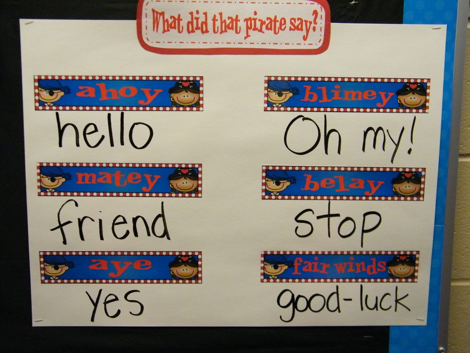 Inspired by Kindergarten: Argh...Pirates!