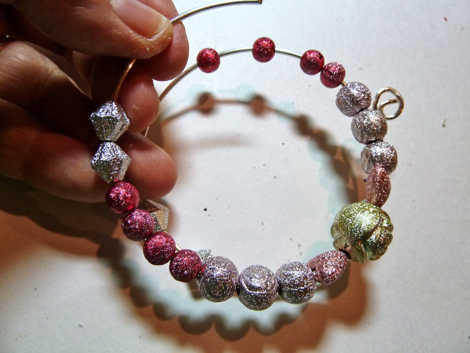 Make it easy crafts Easy beady bangle bracelet