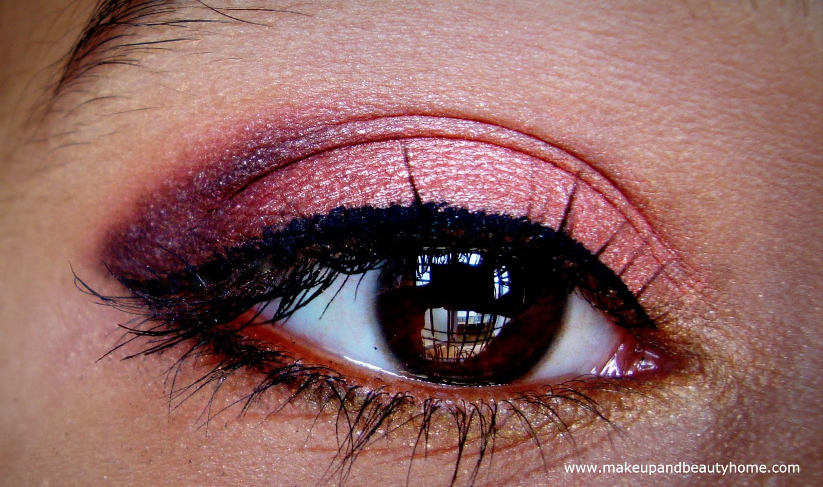 My Coral Festival Eye Makeup Look Photo Tutorial