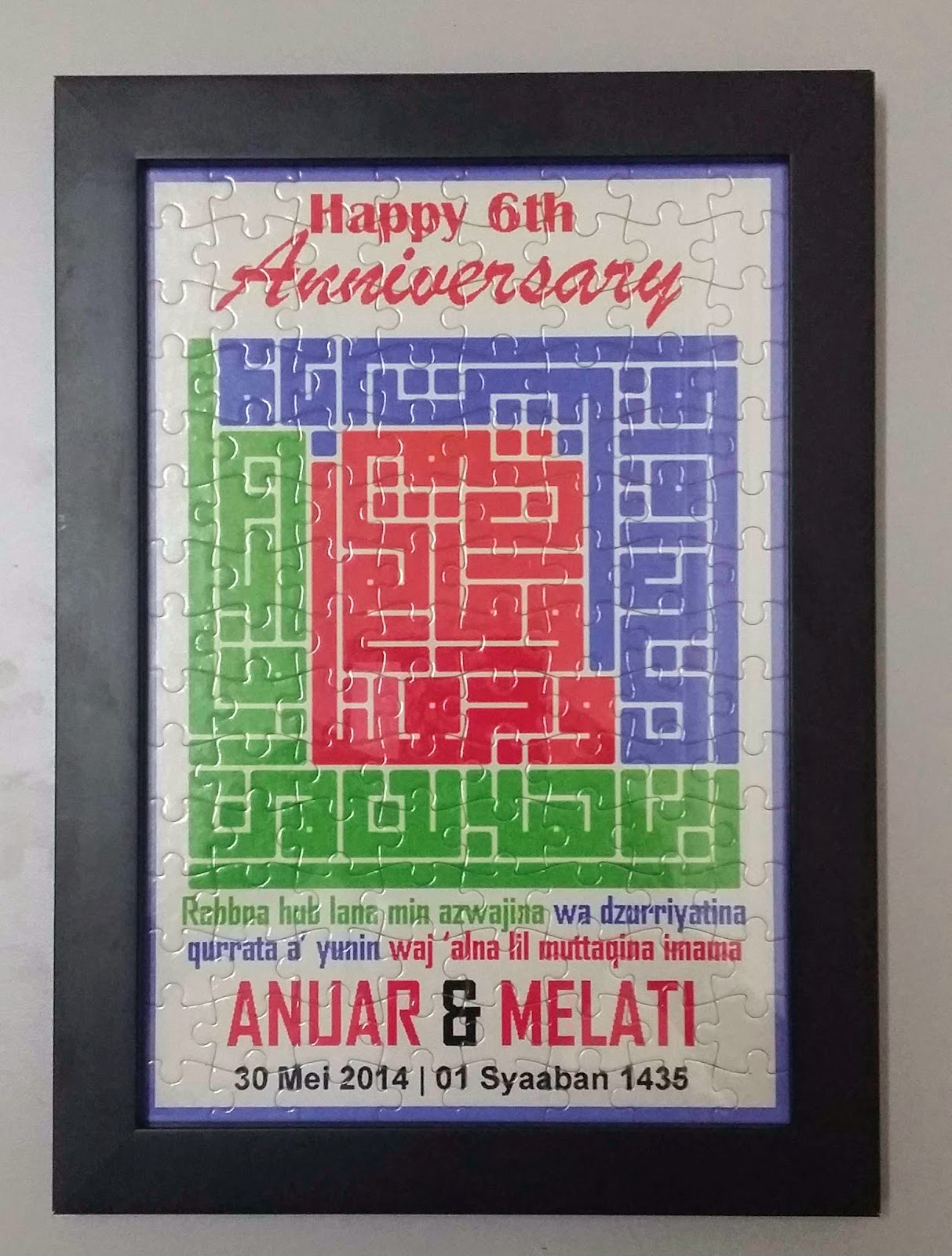 Cenderahati Puzzle Puzzle Gambar Dan Hadiah Ulang Tahun Perkahwinan