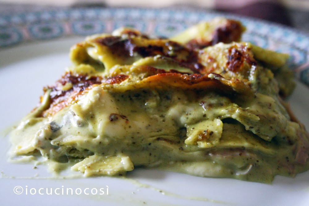 Eggplant Lasagne with Pesto Italian Pasta Receipe AgneseItalianRecipes