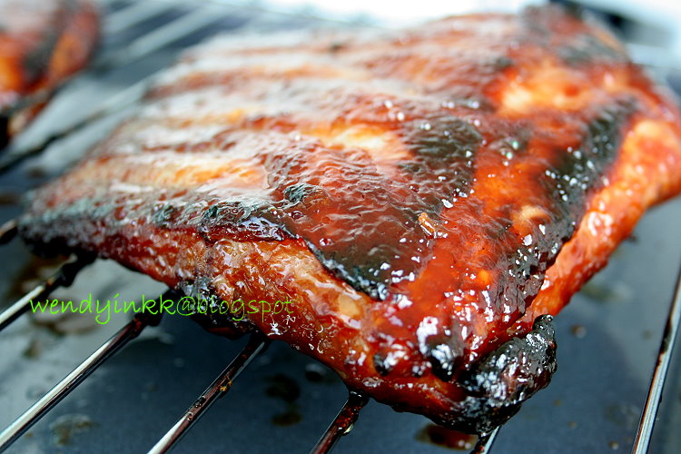 Table for 2.... or more Spiced Cola Grilled Pork Rack Pork Ribs 2