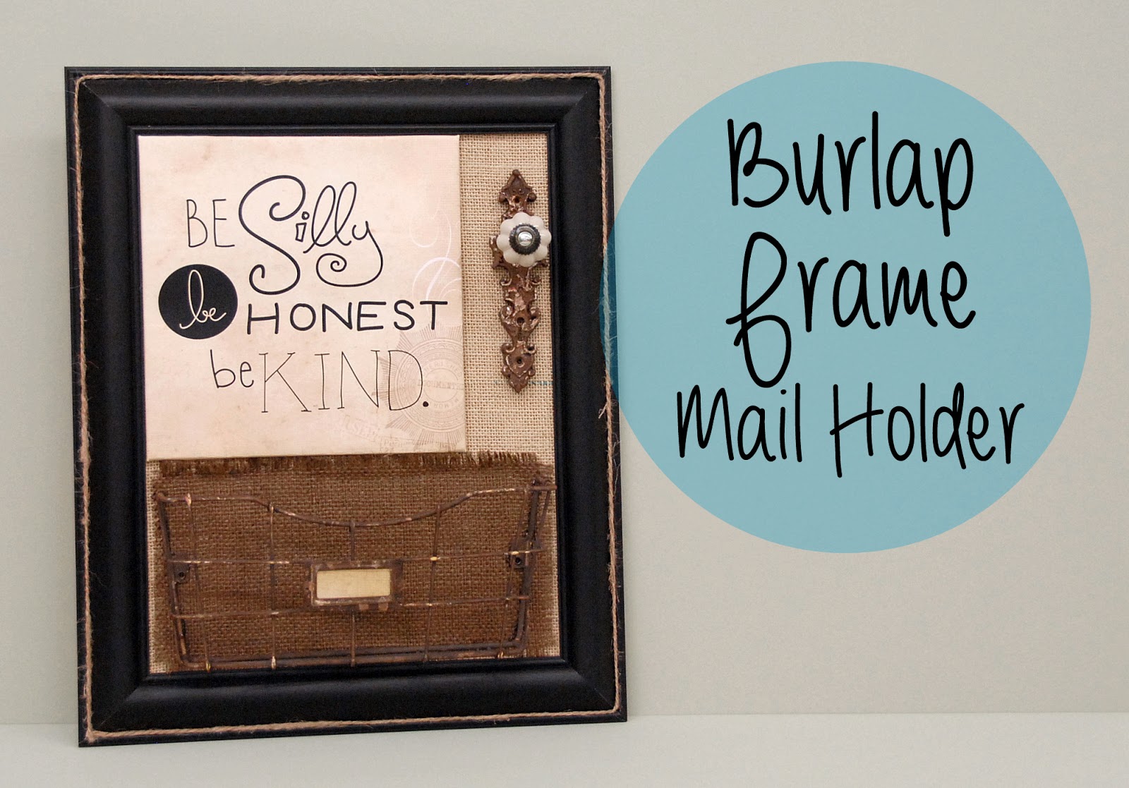 Ben Franklin Crafts and Frame Shop, Monroe, WA DIY Burlap Frame Mail