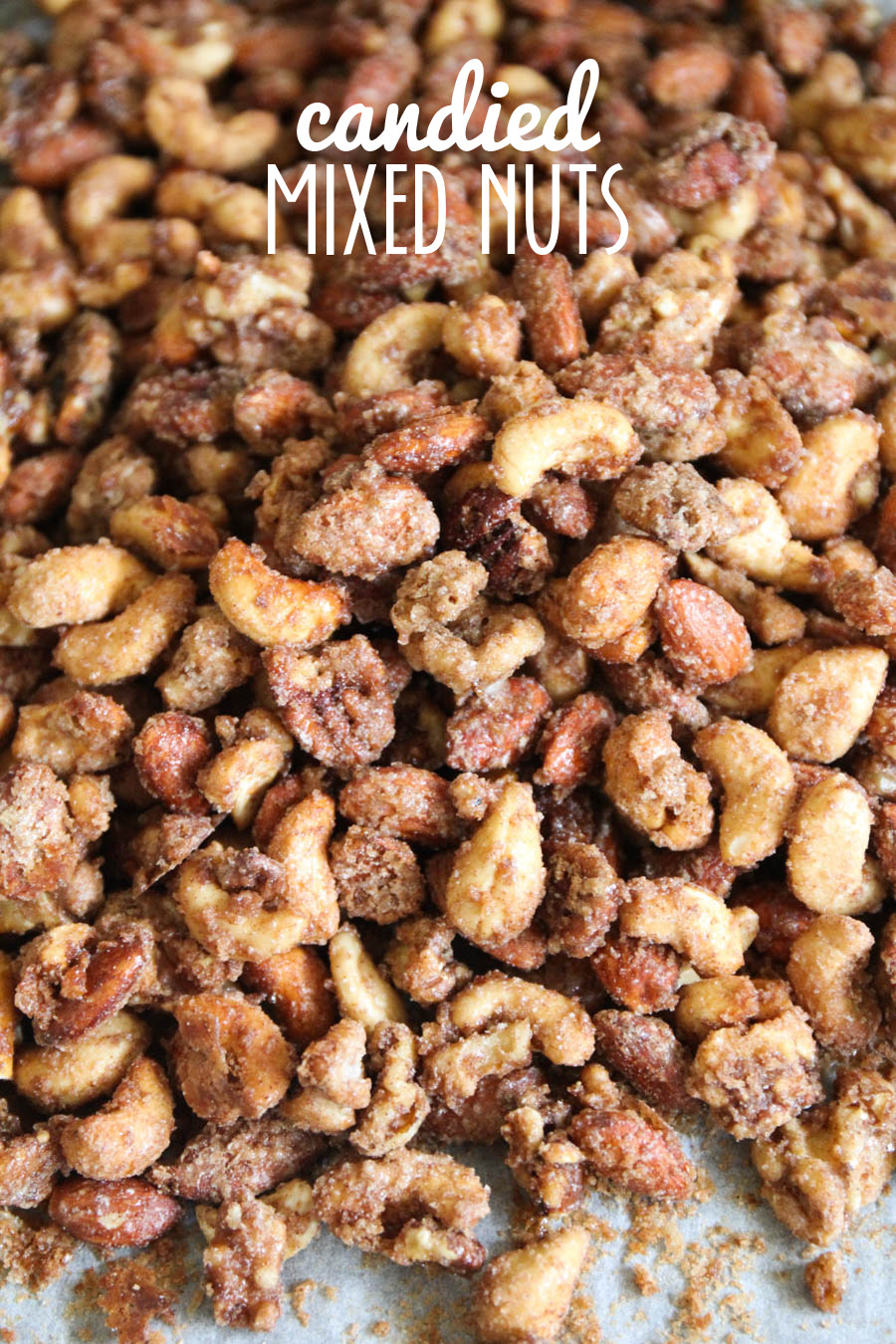 These candied mixed nuts are totally addicting and insanely delicious! They have the perfect blend of flavors and are so sweet and crisp!