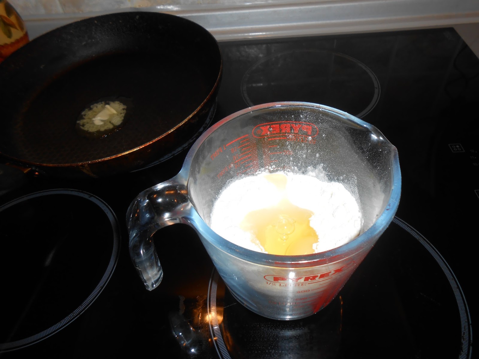 Pancake Mix and Frying Pan