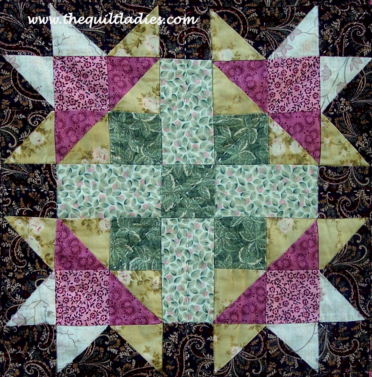 The Quilt Ladies Book Collection: Free Quilt Pattern Block, Flower Star Quilt Pattern
