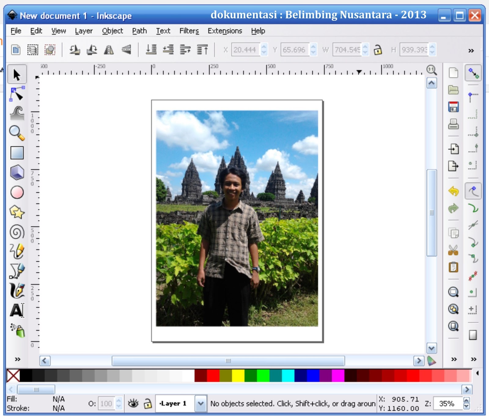 inkscape crop according to trace