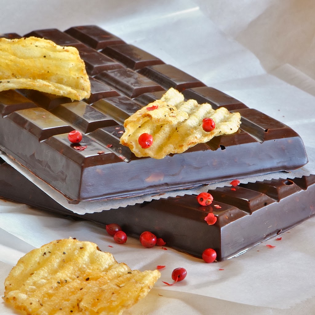 JULES FOOD... Pink Peppercorn Potato Chip Bar with Sea salt and Toffee