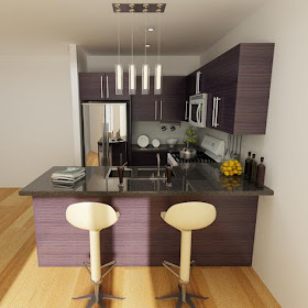 zabudowa kuchni stół kuchenny