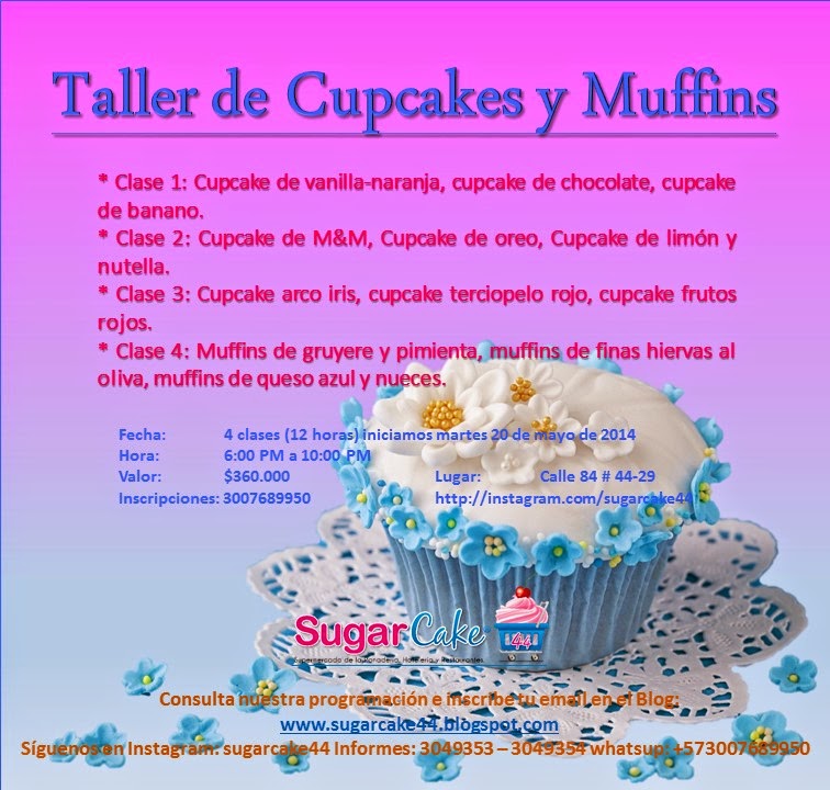 Sugar Cake Kitchen Colombia Calendario de Talleres y Cursos de Cocina, repostería y panadería Sugar Cake Kitchen Barranquilla Colombia