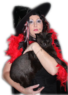 Trisch Rosema - www.sewnsew.co.za Halloween Witch with Black Cat