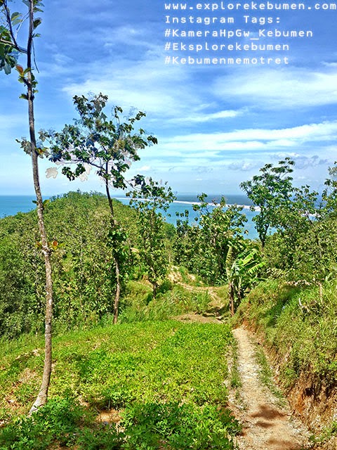 Jalan Menuju Pantai Karang Agung Kebumen Pantai Karang Agung Kebumen