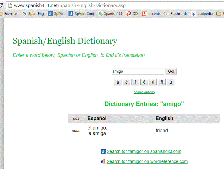 YKnot Write Spanish Online Spanish Dictionaries