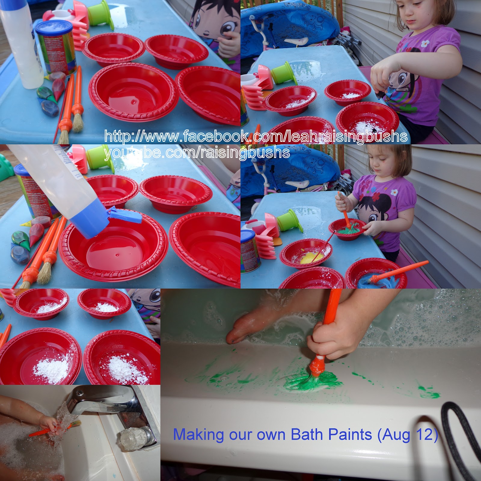 Raisingbushs Make your own Bath Paints