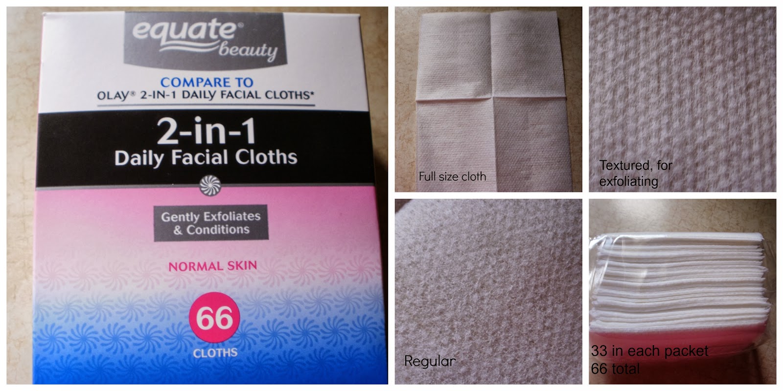 Equate 2 in 1 Daily Facial Cleansing Cloths Review
