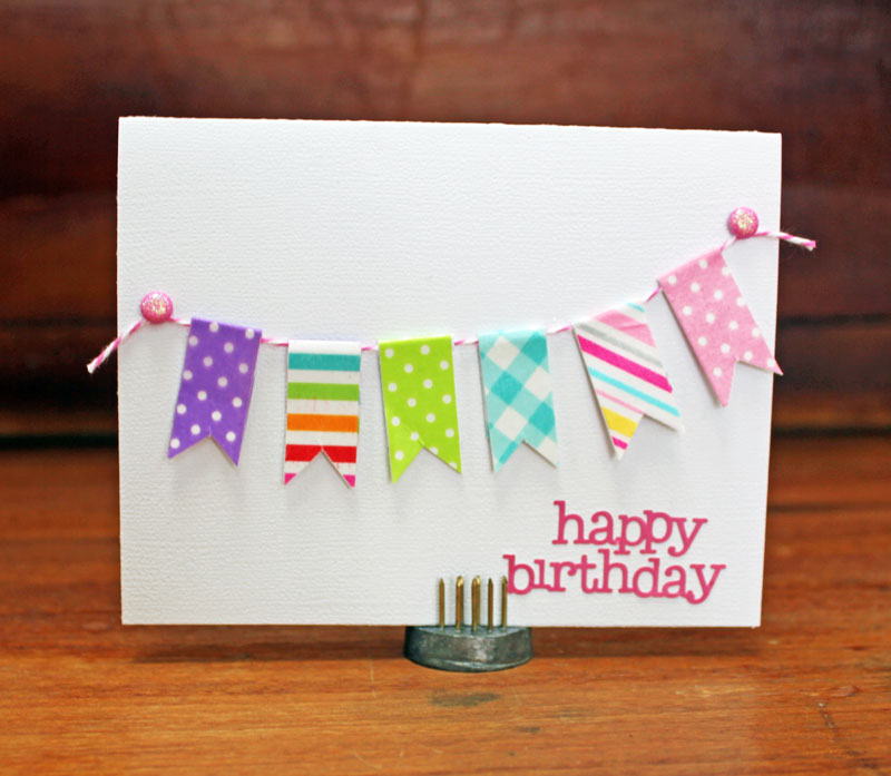 My Happy Place Doodlebug Design Washi Tape Cards