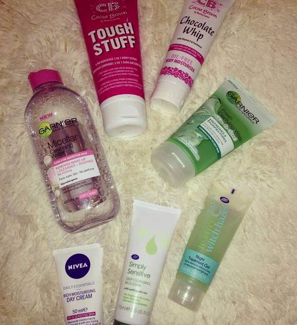 My little world of Sparkle. My recent Skincare Essentials!