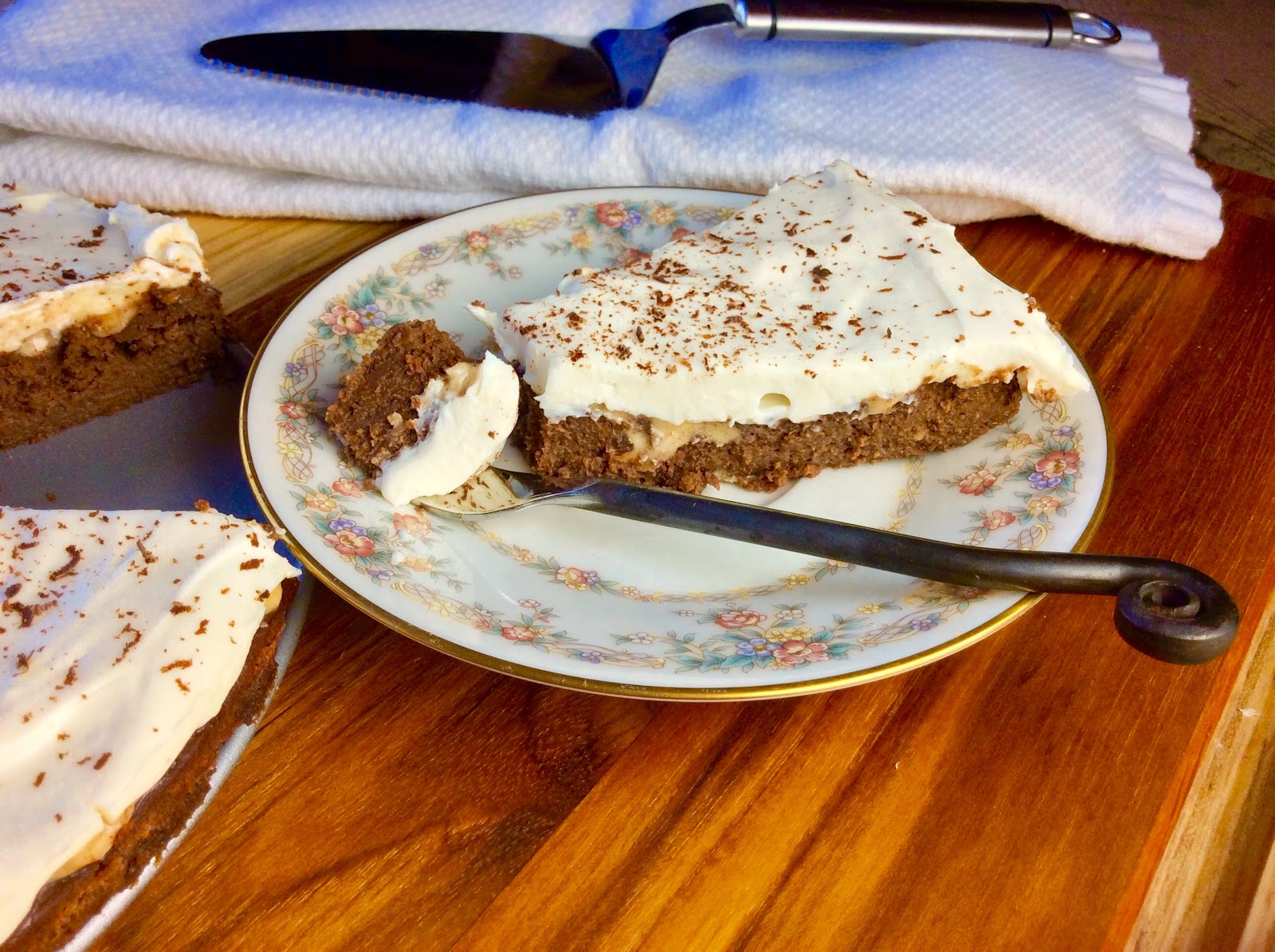 Food Fitness by Paige Cookie Dough Cream Cheese Brownie Pie