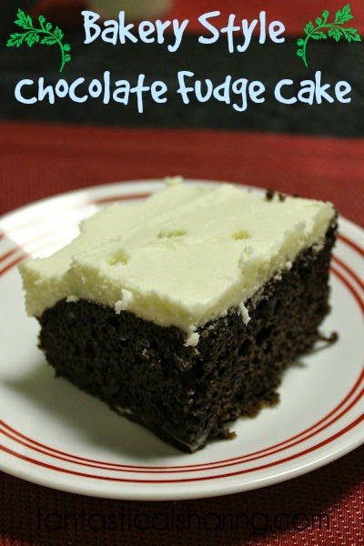 Bakery Copycat Chocolate Fudge Cake - tastes just like something you'd get from the bakery! #dessert