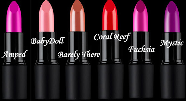True Color Lipstick (Sleek MakeUp) - Amped, Coral Reef, Baby Doll, Mystic, Barely There e Fuchsia True Color Lipstick (Sleek MakeUp) - Amped, Coral Reef, Baby Doll, Mystic, Barely There e Fuchsia