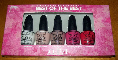 Nail Polish, Nail Varnish, OPI minis, Best of the Best, Alpine Snow, Bubble Bath, Tickle my France-y, Strawberry Margarita , Cajun Shrimp