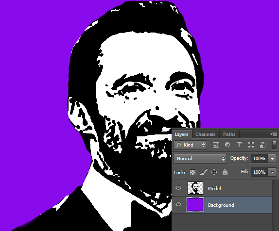 create new layer and fill it with any color in photoshop