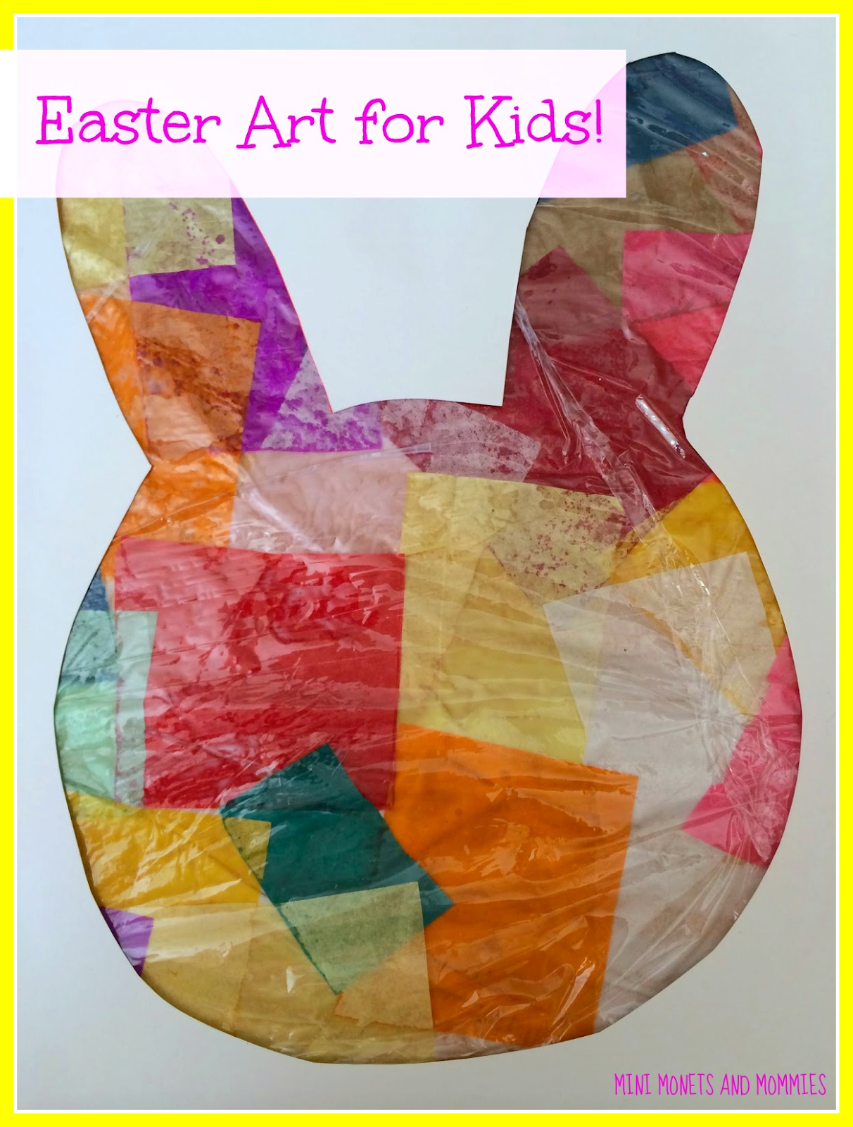 Mini and Mommies Easter Tissue Paper Art