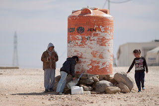 Water Tank in Al Zaatari Refugee Camp