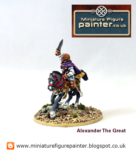 Alexander The Great, Foundry 28mm miniature. Painted by Miniature Figure Painter Alexander The Great, Foundry 28mm miniature. Painted by Miniature Figure Painter