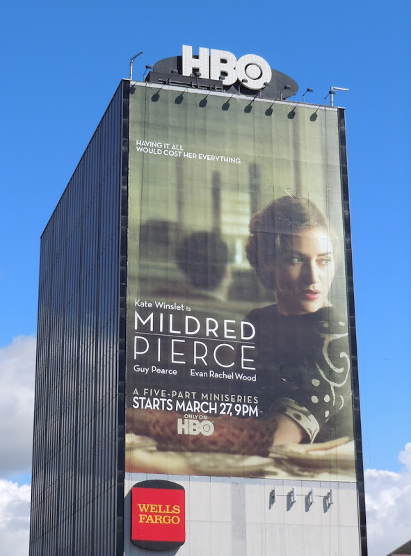 Giant Mildred Pierce TV billboard