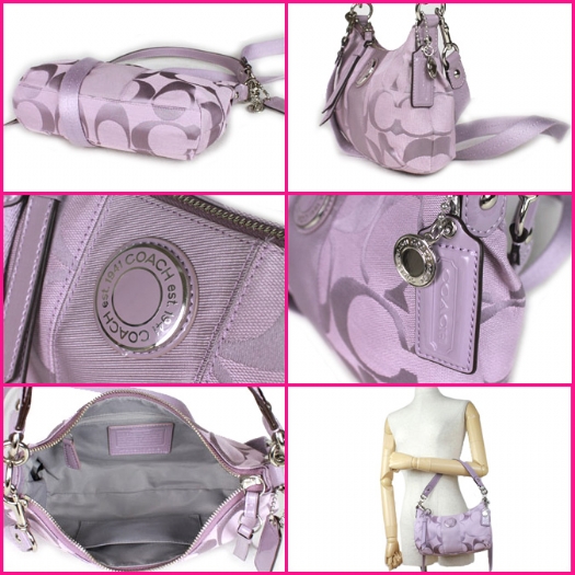 lilac coach purse