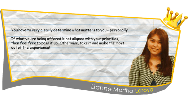 Lianne Martha Laroya on Piso and Beyond!