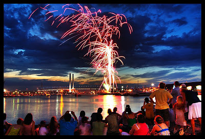 Fireworks on New Year Evening - Celebration Party on 2013 Eve Fireworks on New Year Evening - Celebration Party on 2013 Eve