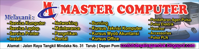 Master Computer Service dan Toko Komputer Contoh Desain