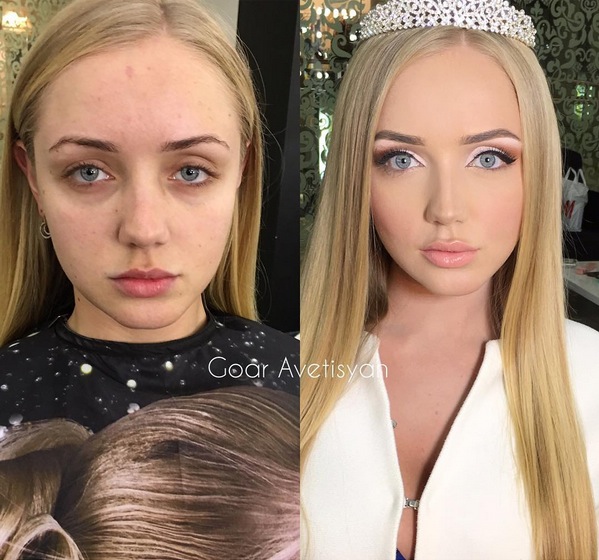 Lihat Nih Gimana Ajaibnya Make Up Bisa Membuat Wajah Biasa Menjadi Super Cantik!