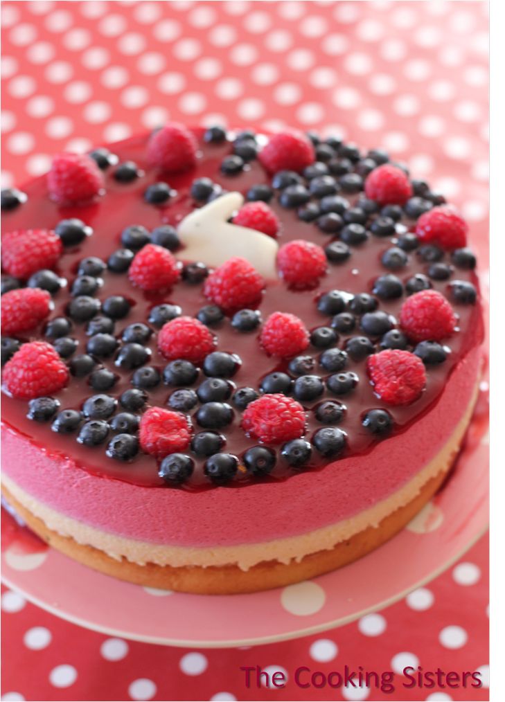 Entremet vanille framboise