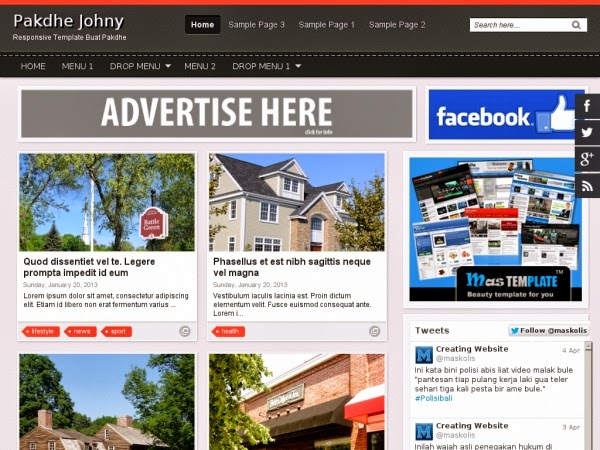 Pakdhe Johny Responsive Blogger Template Download Pakdhe Johny Responsive Blogger Template Free