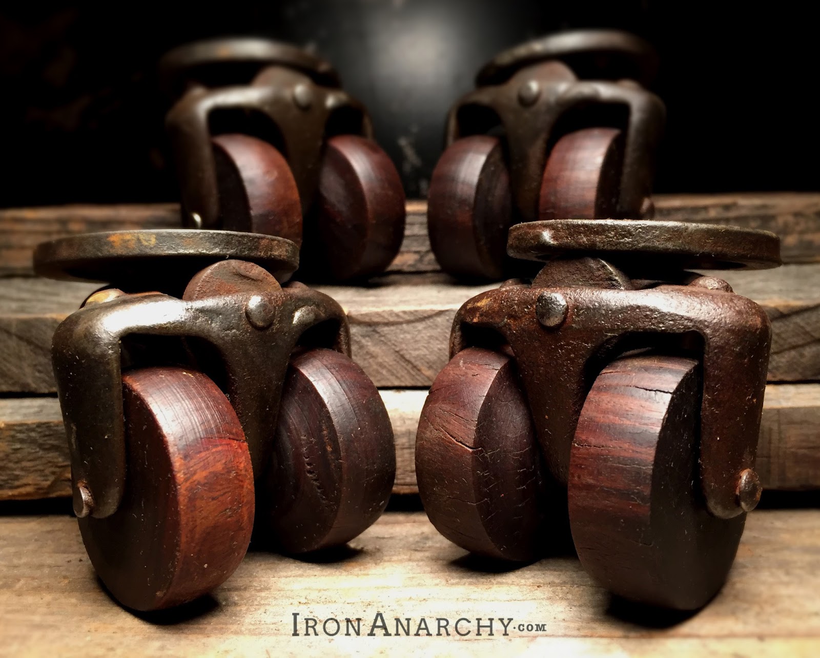 Antique Double Wheel Furniture Casters