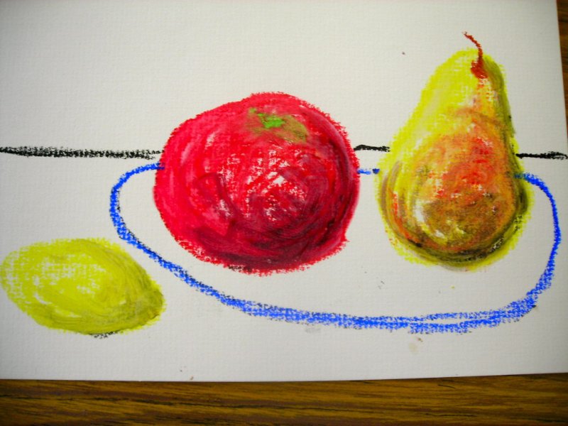 Fine Lines Oil Pastels and BABY OIL Part 2