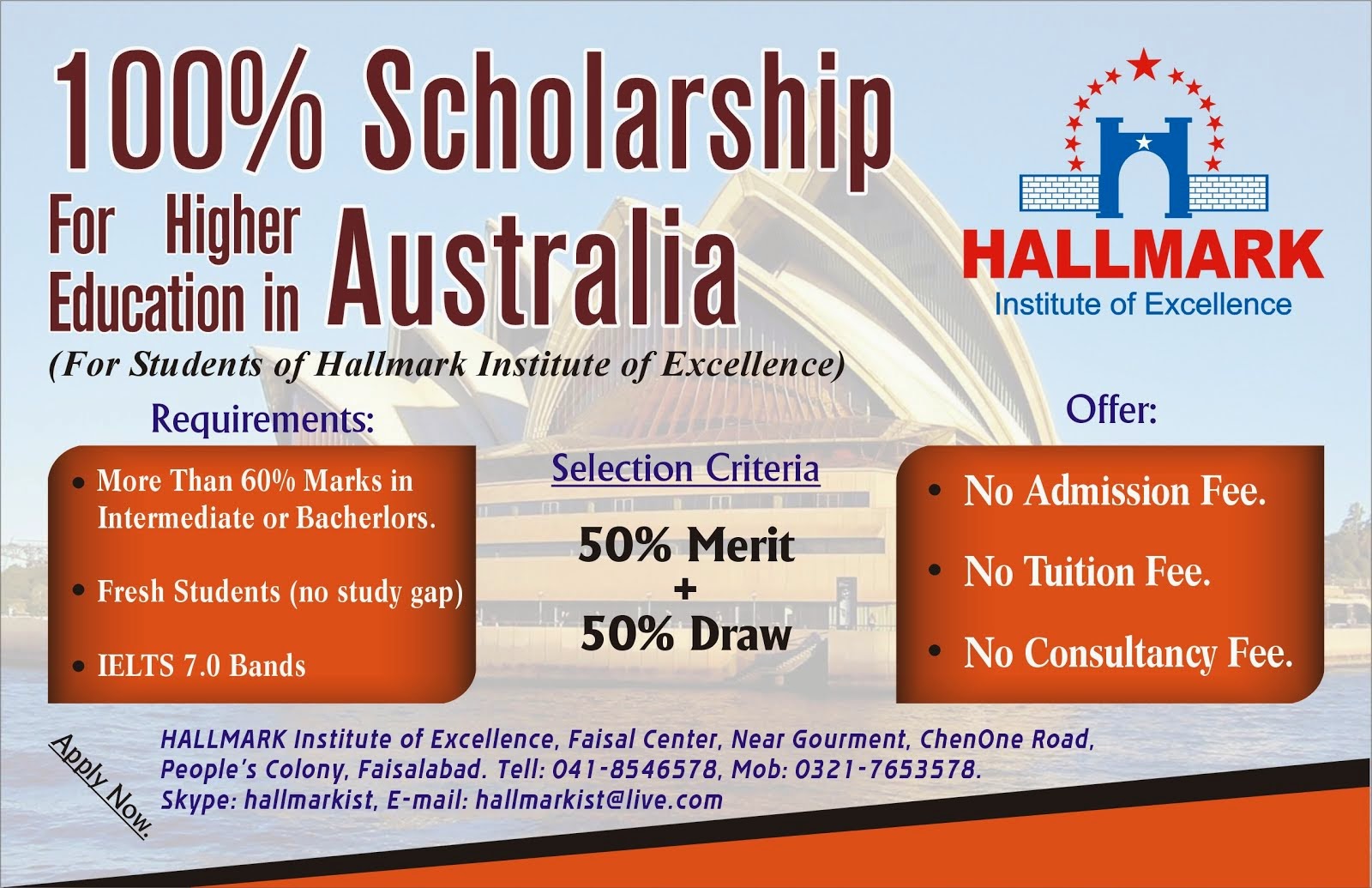 International Scholarships for Pakistani students Australia 2015