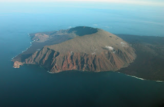 Volcan Ecuador on Isabela Island in Galapagos Islands