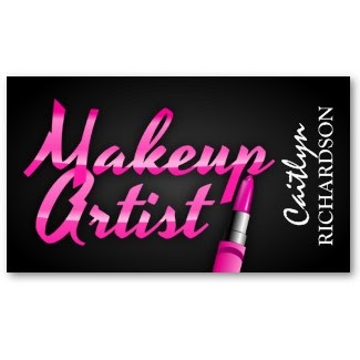 Business Card Showcase by Socialite Designs: Makeup Artist Business Cards