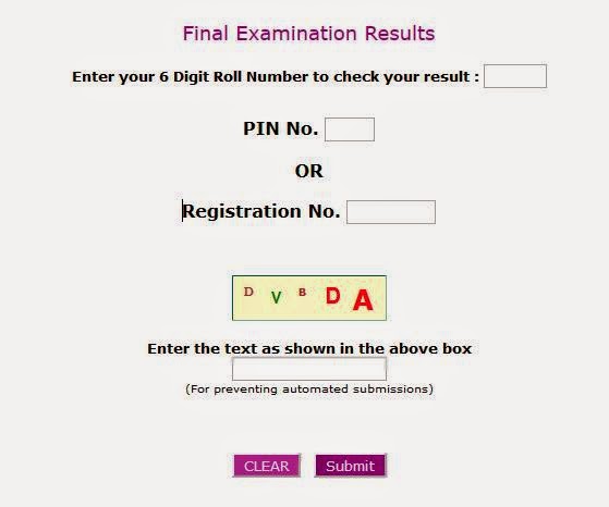 CA Final Exam Result 2014