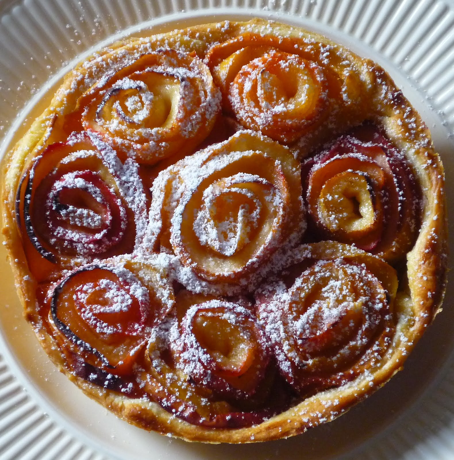 Douceurs Et Couleurs Tarte Aux Pommes Bouquet De Roses