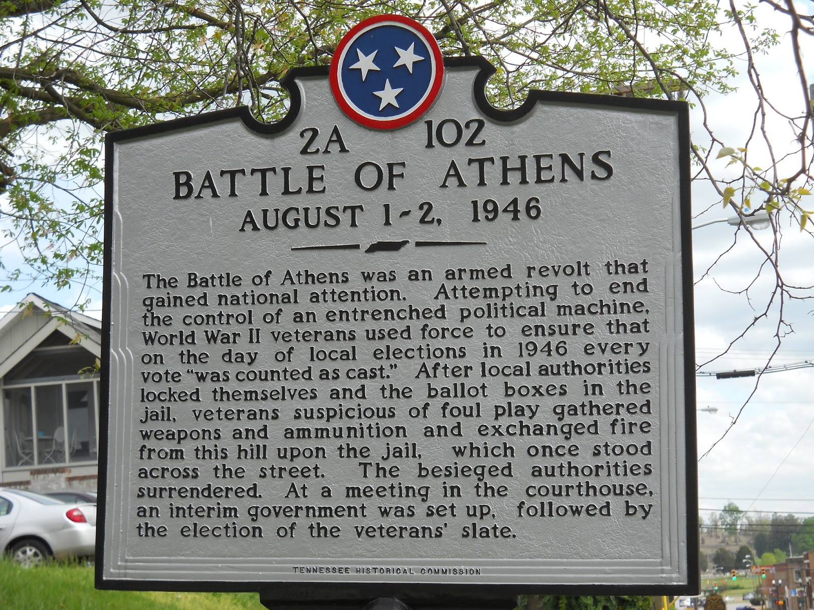 Andean Trekker The Battle of Athens, Tennessee geocache