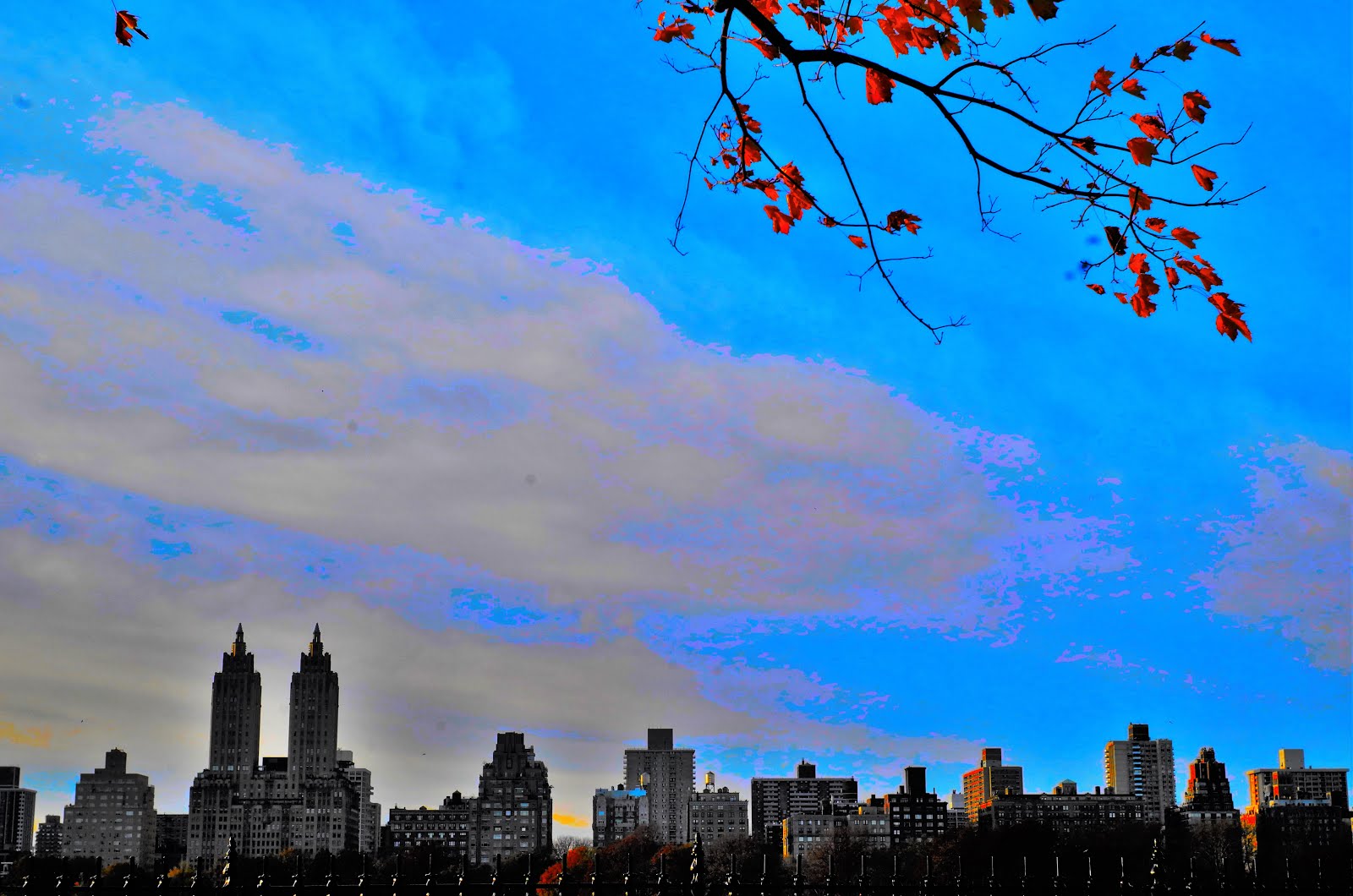 New York Central Park Skyline - The Art of Late Fall 2015