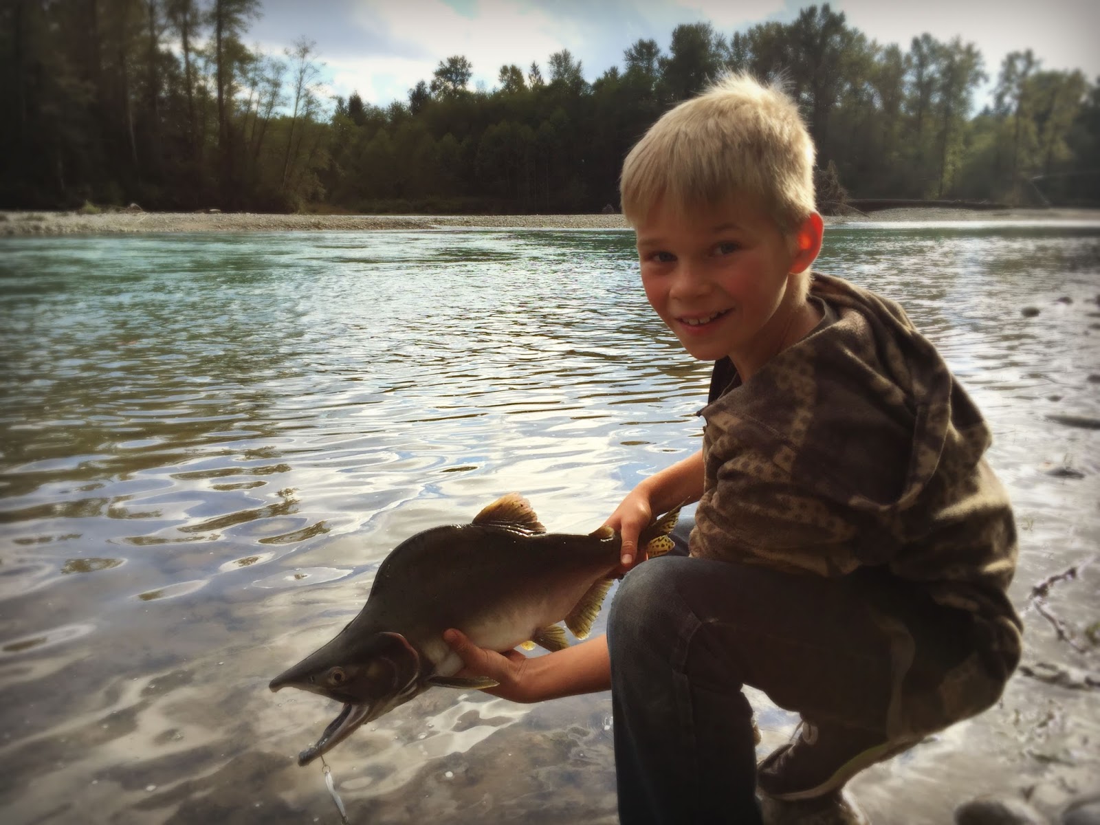 Marblemount Homestead Fishing fever, or "Why my sons hugged their