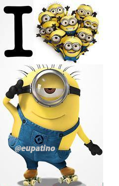 Imagenes y gifs de los minions Patinando e Cantando: #minions