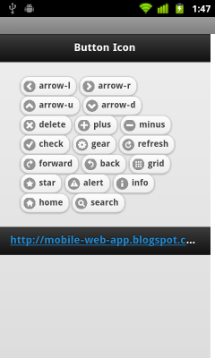 jQuery Mobile Icons jQuery Mobile Icons