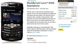 Sprint BlackBerry Curve 8350i introduced
